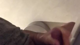 hot hary turkish guy Masturbation in public bathroom almost caught